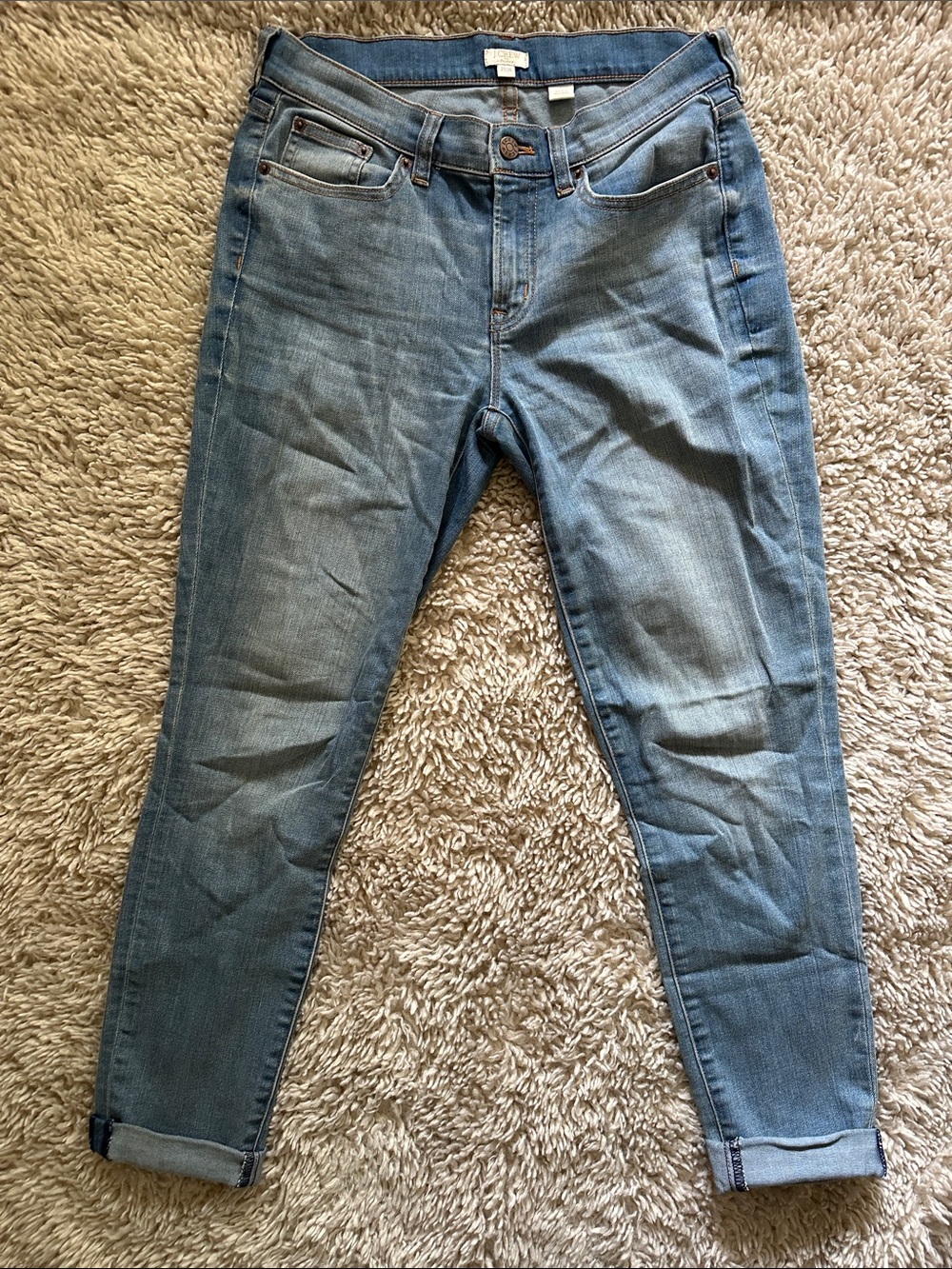 J. Crew Straight Leg Jeans in Light Blue Denim - Picture 3 of 3